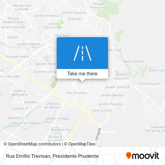 Rua Emílio Trevisan map