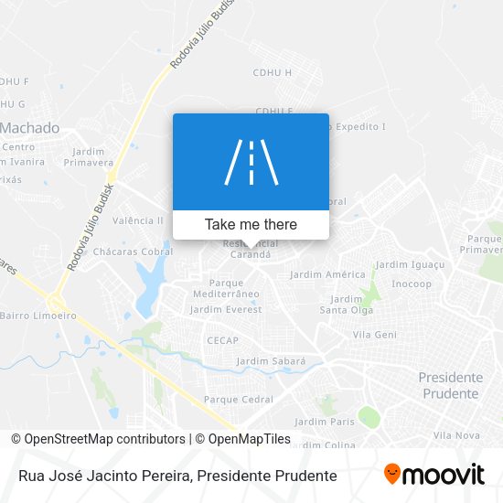 Rua José Jacinto Pereira map