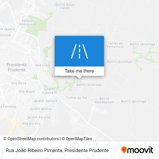 Rua João Ribeiro Pimenta map