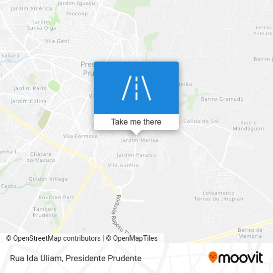 Rua Ida Uliam map