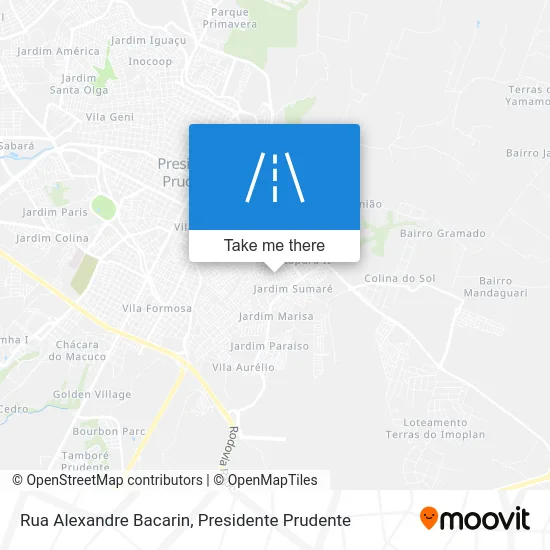 Rua Alexandre Bacarin map