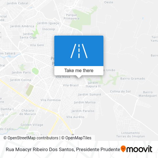 Rua Moacyr Ribeiro Dos Santos map