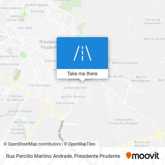 Rua Percílio Martins Andrade map