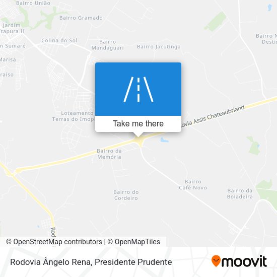 Rodovia Ângelo Rena map