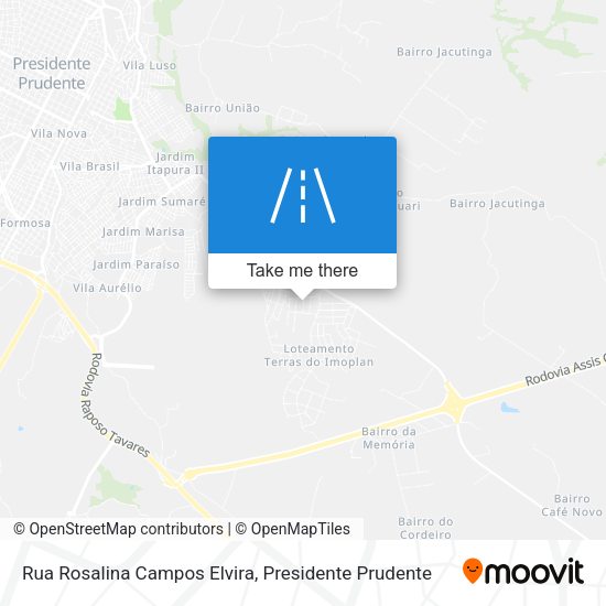 Rua Rosalina Campos Elvira map