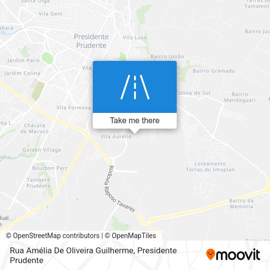 Rua Amélia De Oliveira Guilherme map