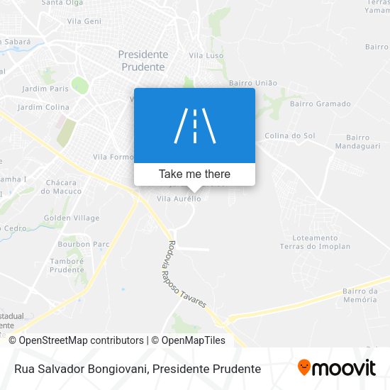 Rua Salvador Bongiovani map