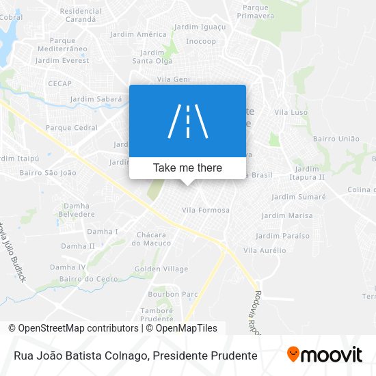 Rua João Batista Colnago map
