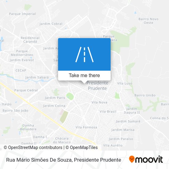 Rua Mário Simões De Souza map