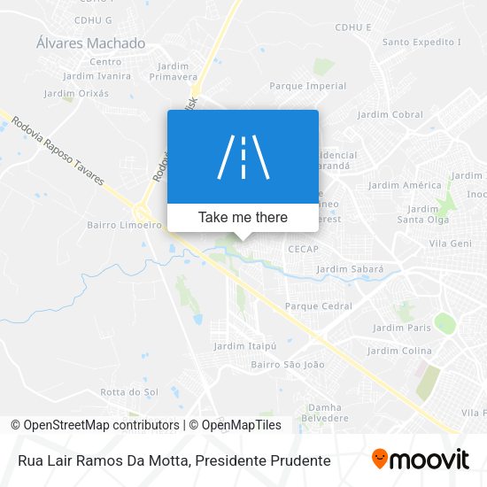 Rua Lair Ramos Da Motta map