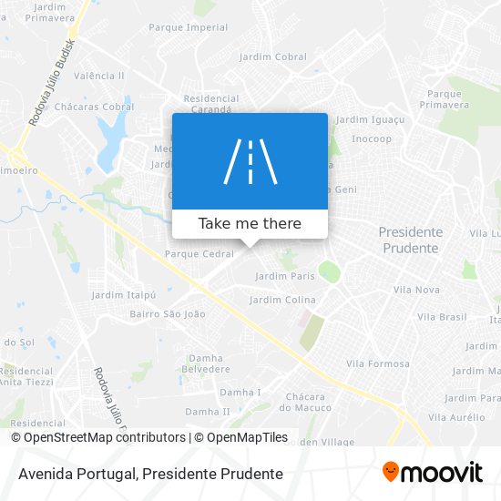 Mapa Avenida Portugal