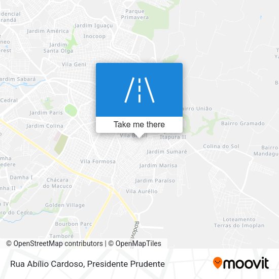 Rua Abílio Cardoso map