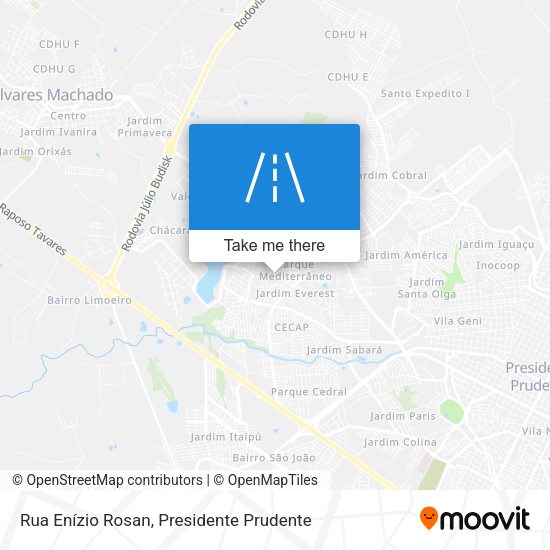 Rua Enízio Rosan map