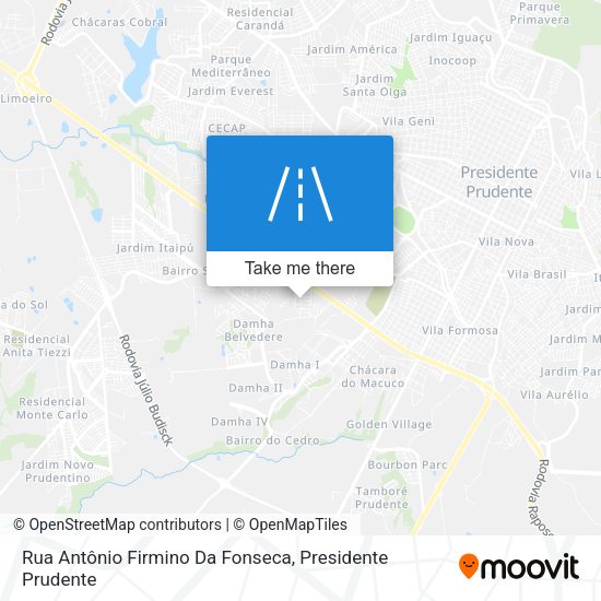 Rua Antônio Firmino Da Fonseca map