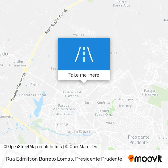 Rua Edmilson Barreto Lomas map