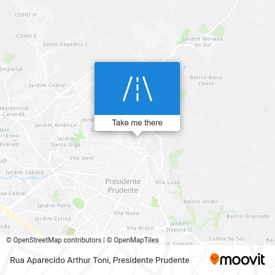 Rua Aparecido Arthur Toni map