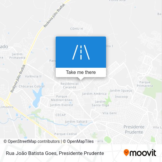 Rua João Batista Goes map