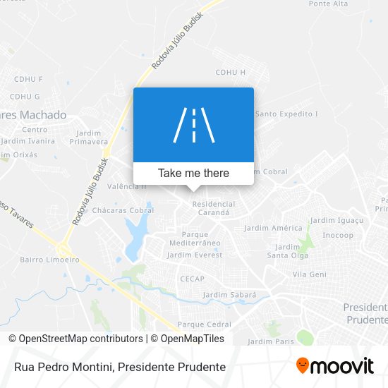 Rua Pedro Montini map