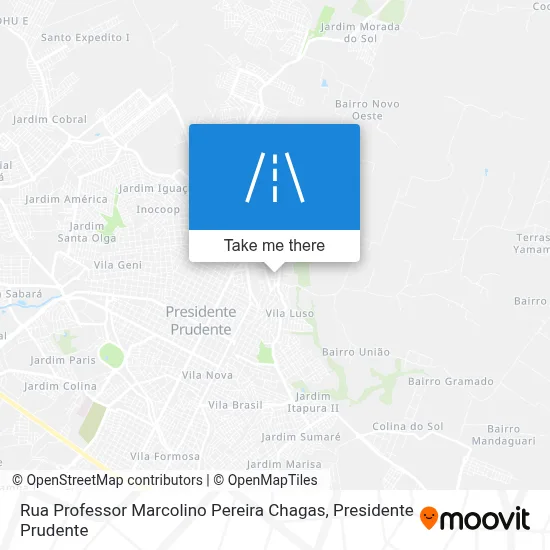 Rua Professor Marcolino Pereira Chagas map