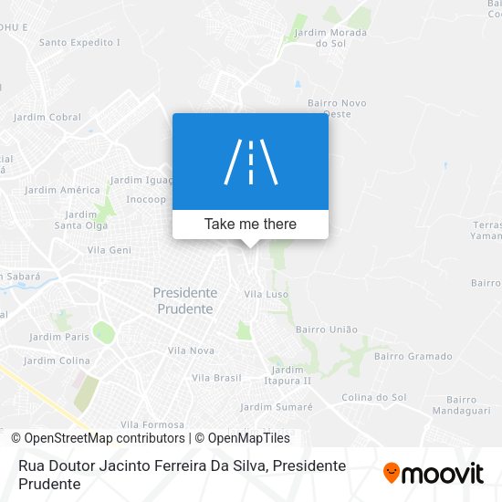 Rua Doutor Jacinto Ferreira Da Silva map