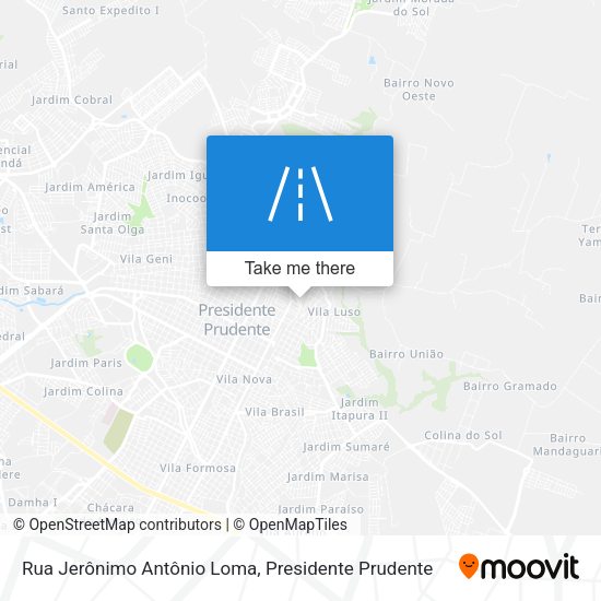 Rua Jerônimo Antônio Loma map