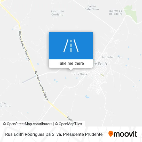 Rua Edith Rodrigues Da Silva map