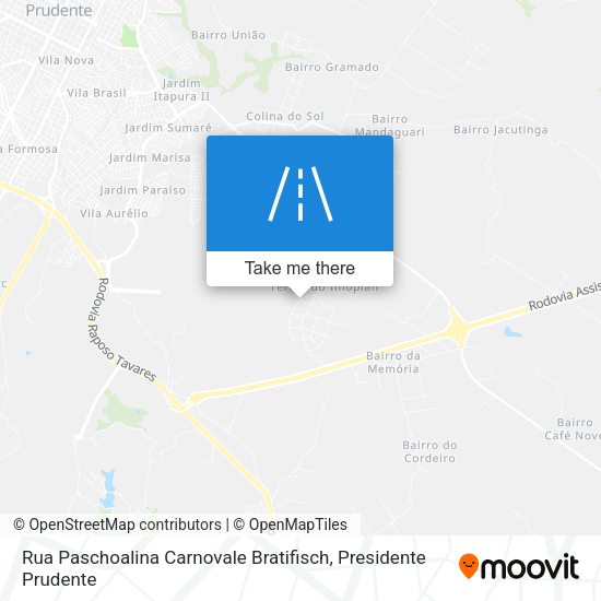 Rua Paschoalina Carnovale Bratifisch map