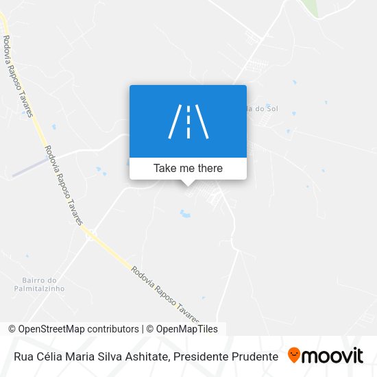 Rua Célia Maria Silva Ashitate map