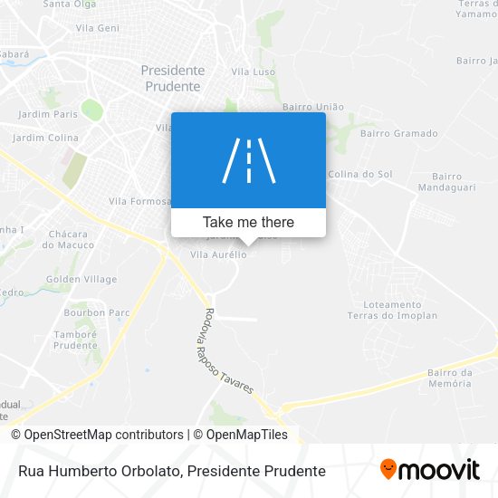 Rua Humberto Orbolato map