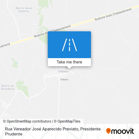 Rua Vereador José Aparecido Previato map