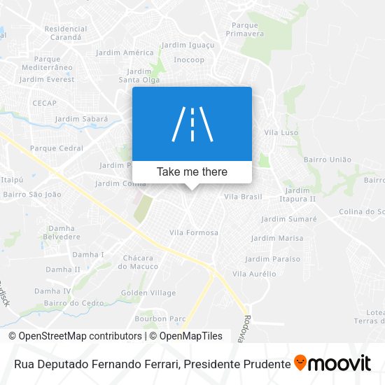 Rua Deputado Fernando Ferrari map