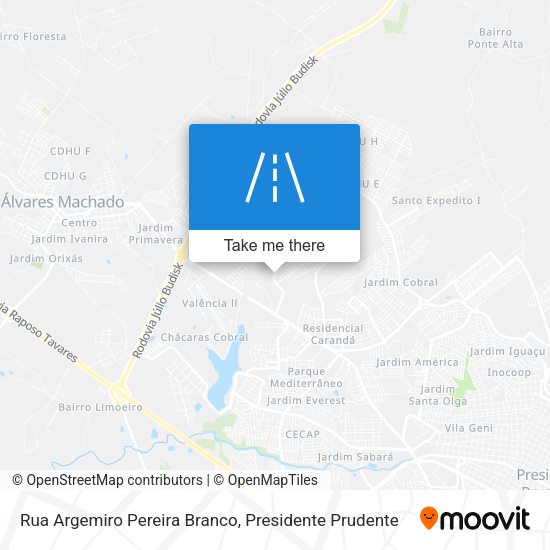 Rua Argemiro Pereira Branco map