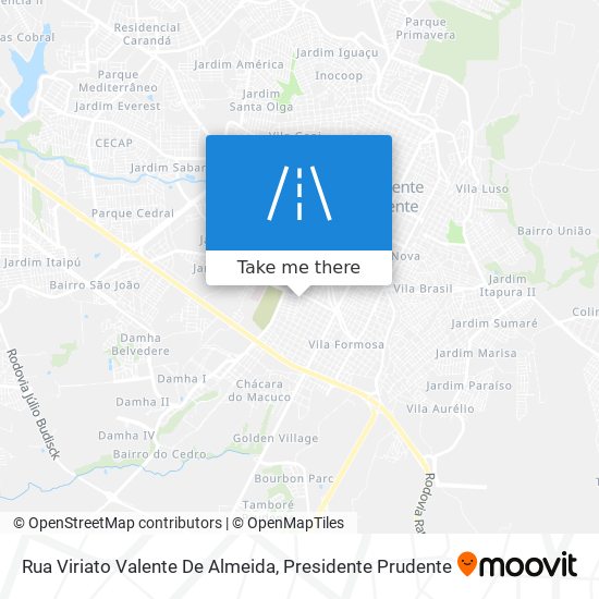 Rua Viriato Valente De Almeida map