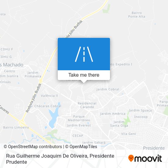 Rua Guilherme Joaquim De Oliveira map