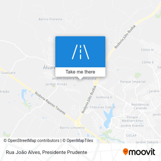 Rua João Alves map