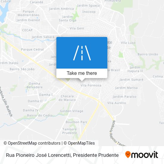 Rua Pioneiro José Lorencetti map