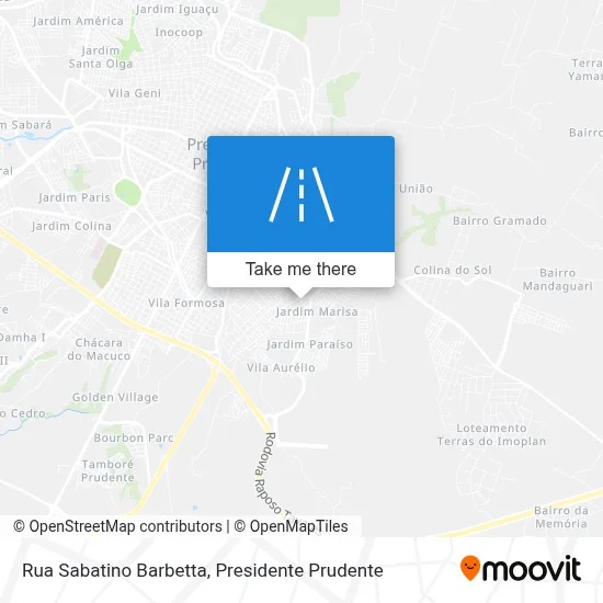 Rua Sabatino Barbetta map