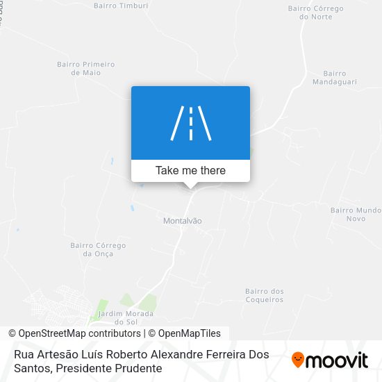 Rua Artesão Luís Roberto Alexandre Ferreira Dos Santos map