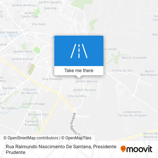 Rua Raimundo Nascimento De Santana map