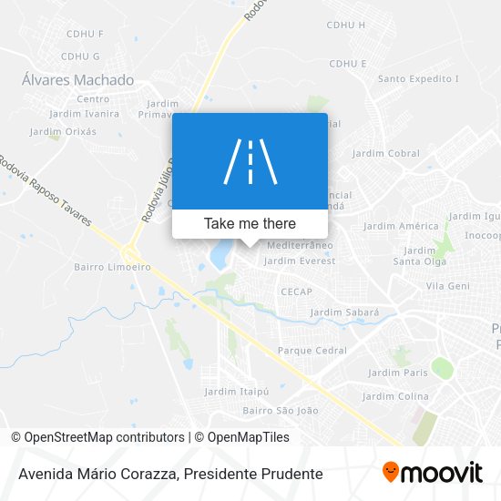 Avenida Mário Corazza map