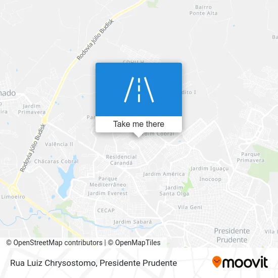 Rua Luiz Chrysostomo map