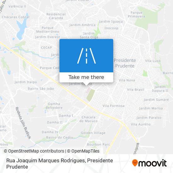 Mapa Rua Joaquim Marques Rodrigues