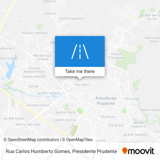 Rua Carlos Humberto Gomes map
