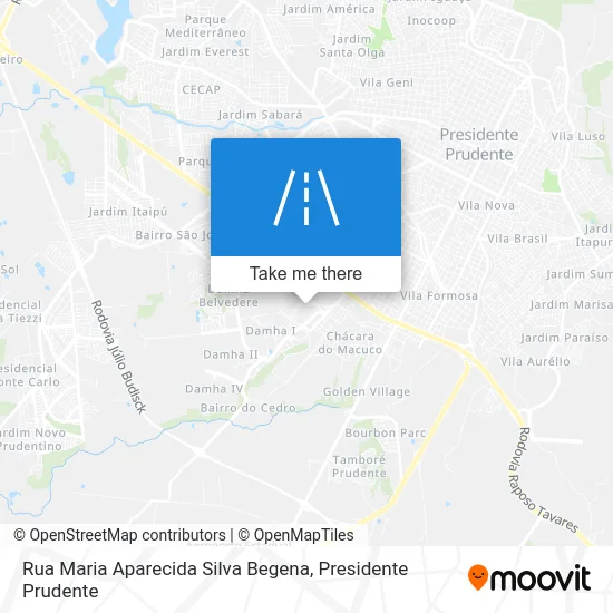 Rua Maria Aparecida Silva Begena map