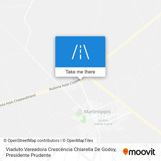 Viaduto Vereadora Crescência Chiarella De Godoy map
