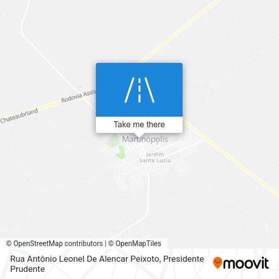 Rua Antônio Leonel De Alencar Peixoto map