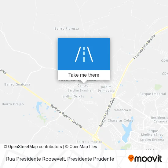 Rua Presidente Roosevelt map