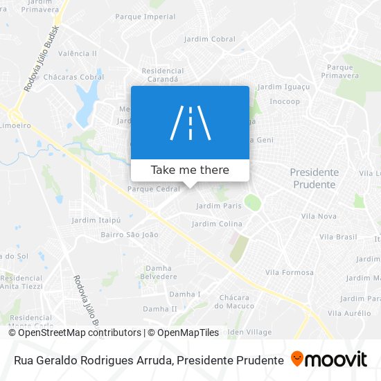 Rua Geraldo Rodrigues Arruda map