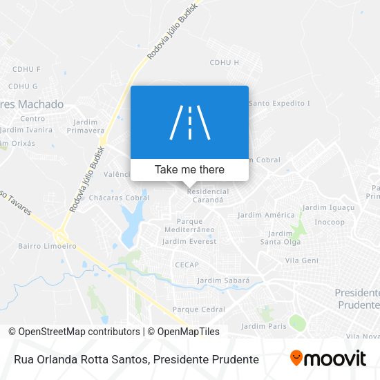 Rua Orlanda Rotta Santos map