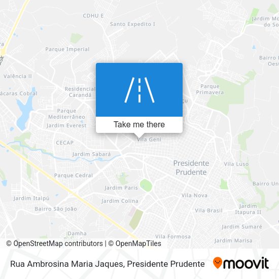 Rua Ambrosina Maria Jaques map